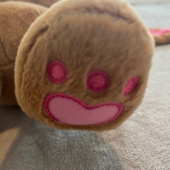 Build A Bear Workshop Brown Pink Kabu Pawlette Bunny 2018 Retired 17 inch Plush - Picture 6 of 9